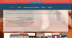 Desktop Screenshot of huhnholzbau.de