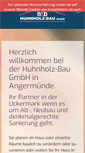 Mobile Screenshot of huhnholzbau.de